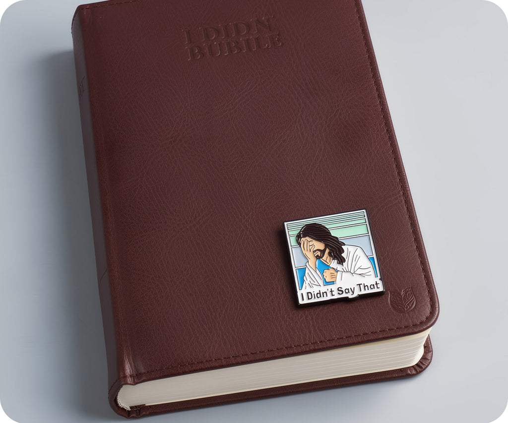 Jesus I Didn't Do That Pin Badge