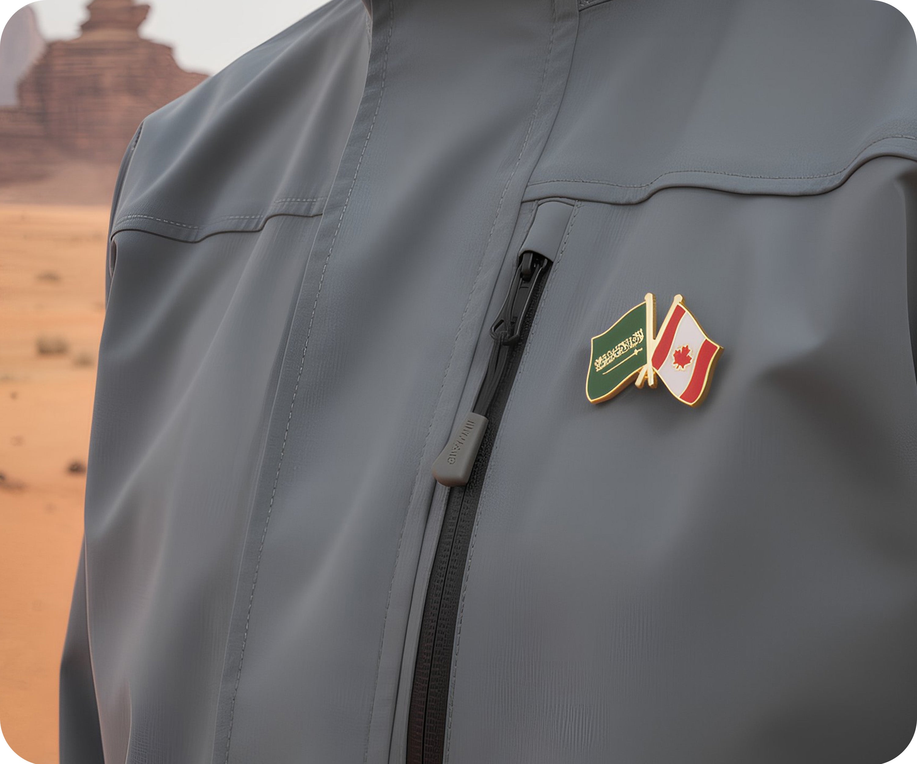Pin de la amistad entre Arabia Saudita y Canadá Imagen secundaria del producto