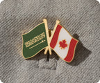 Saudi Arabia & Canada Friendship Pin Badge