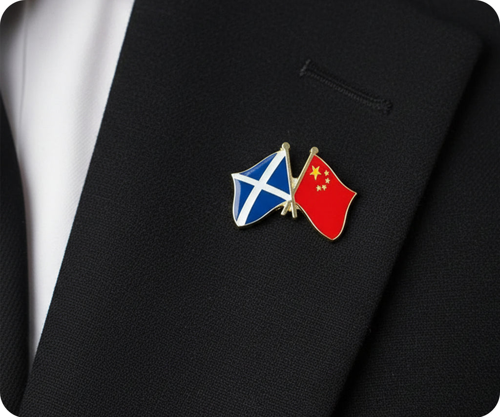 Scotland & China Friendship Pin Badge