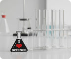 I Love Science Test Tube Pin Badge