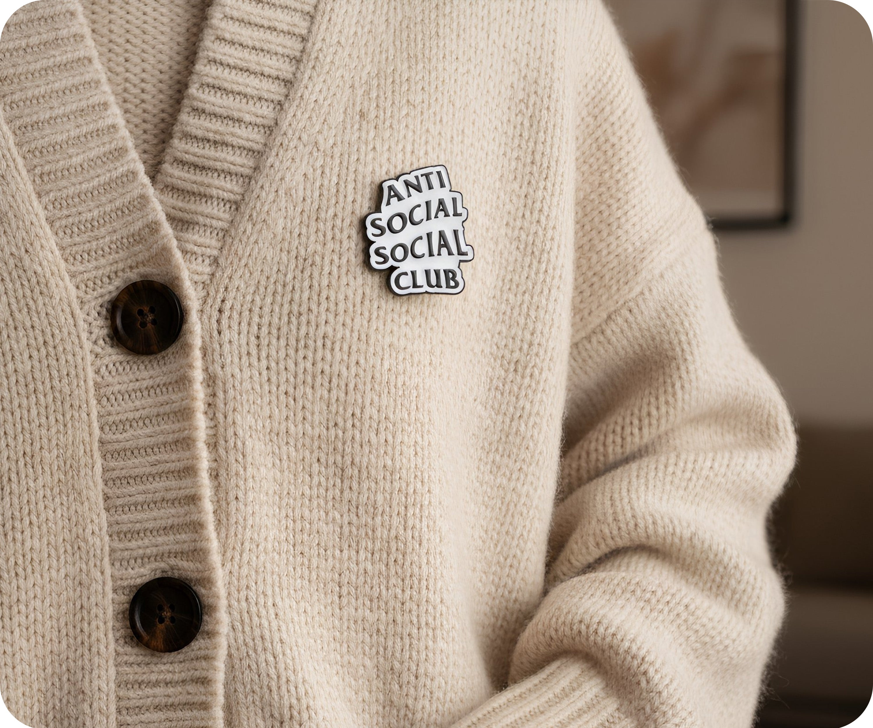 Anti Social Social Club Pin Badge