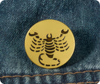 Scorpio Zodiac Sign Pin Badge