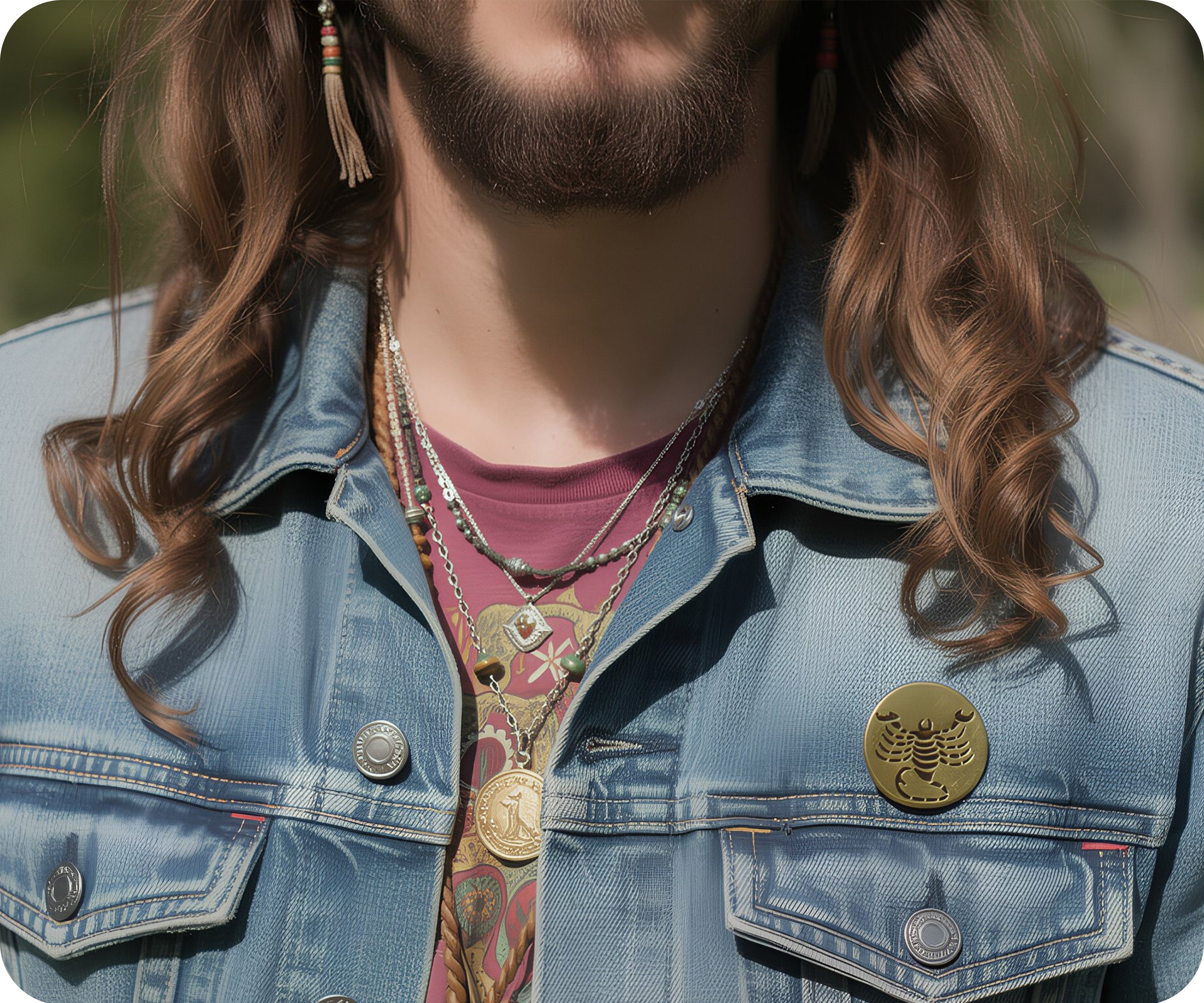 Scorpio Zodiac Sign Pin Badge