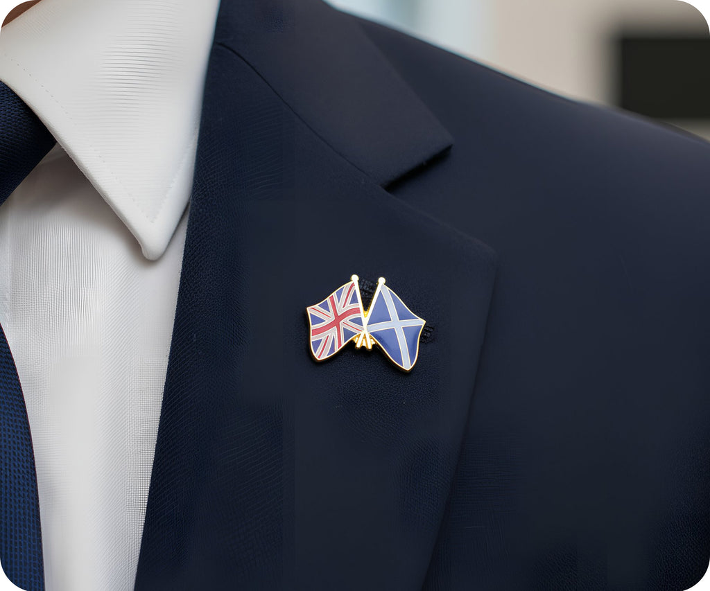 United Kingdom & Scotland Friendship Pin Badge