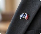 Scotland & France Friendship Pin Badge