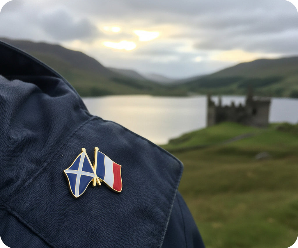 Scotland & France Friendship Pin Badge