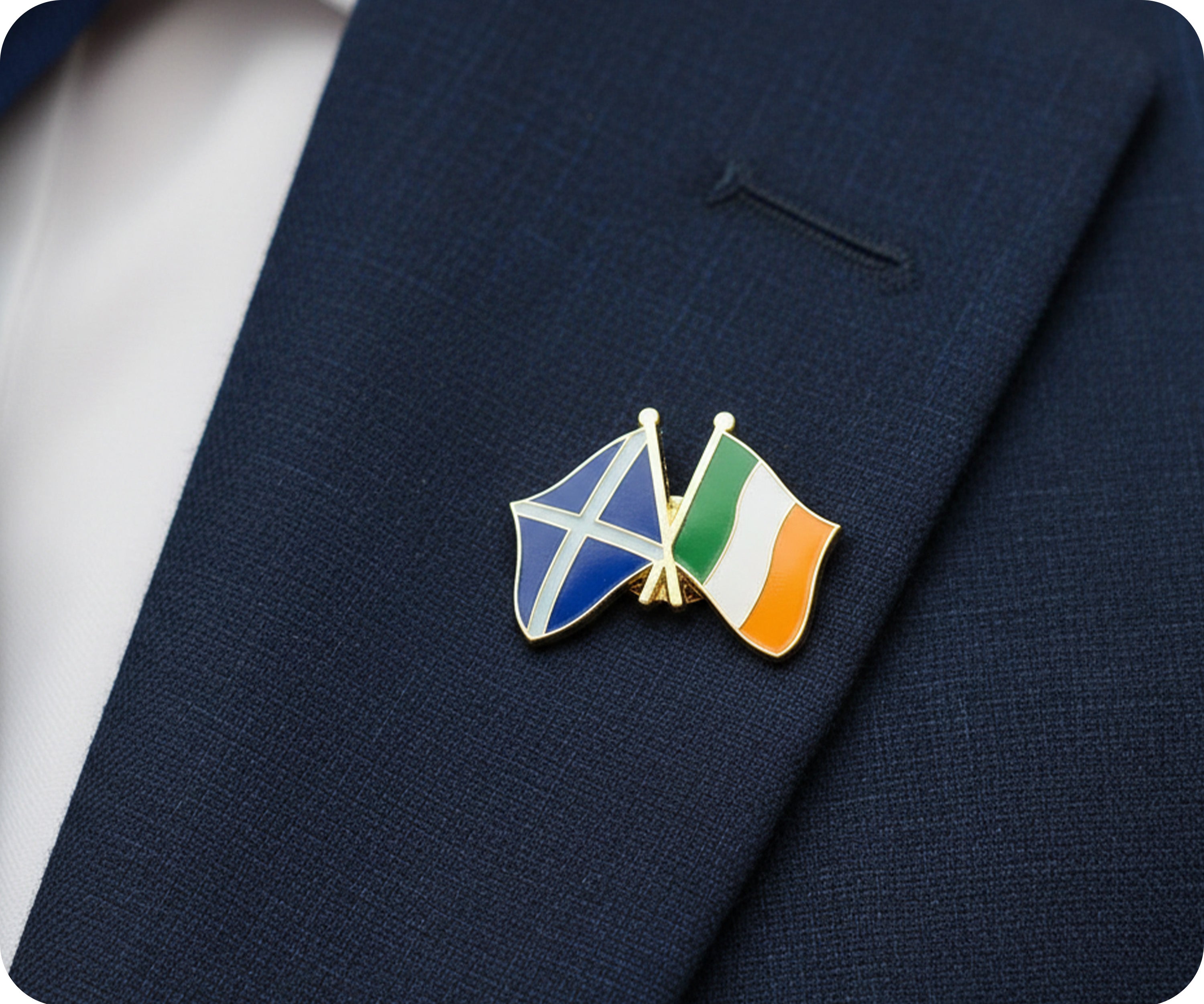 Scotland & Ireland Freindship Pin Badge