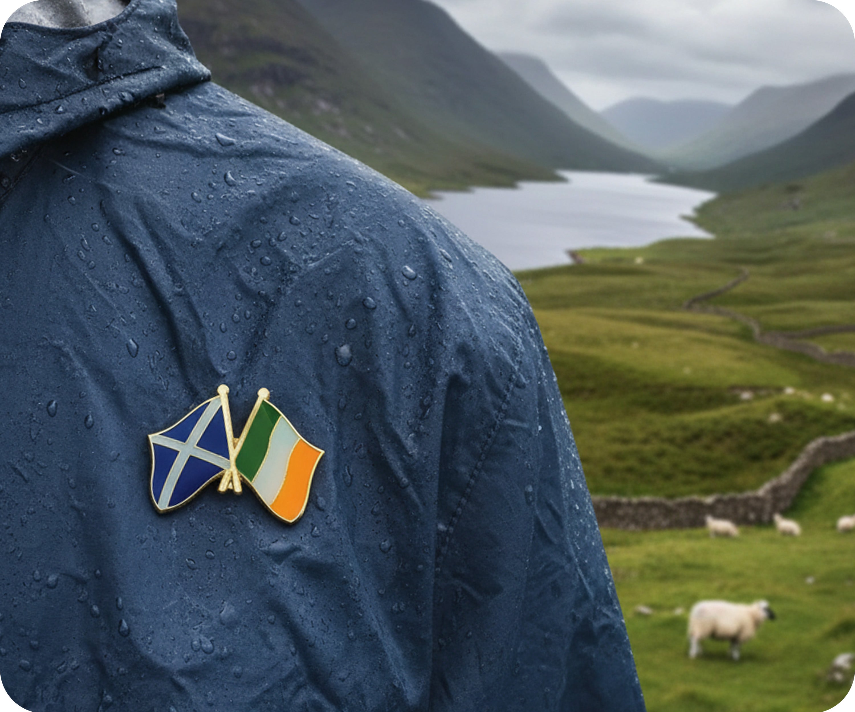 Pin de amistad entre Escocia e Irlanda Imagen secundaria del producto