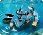 SCUBA Diver Pin Badge