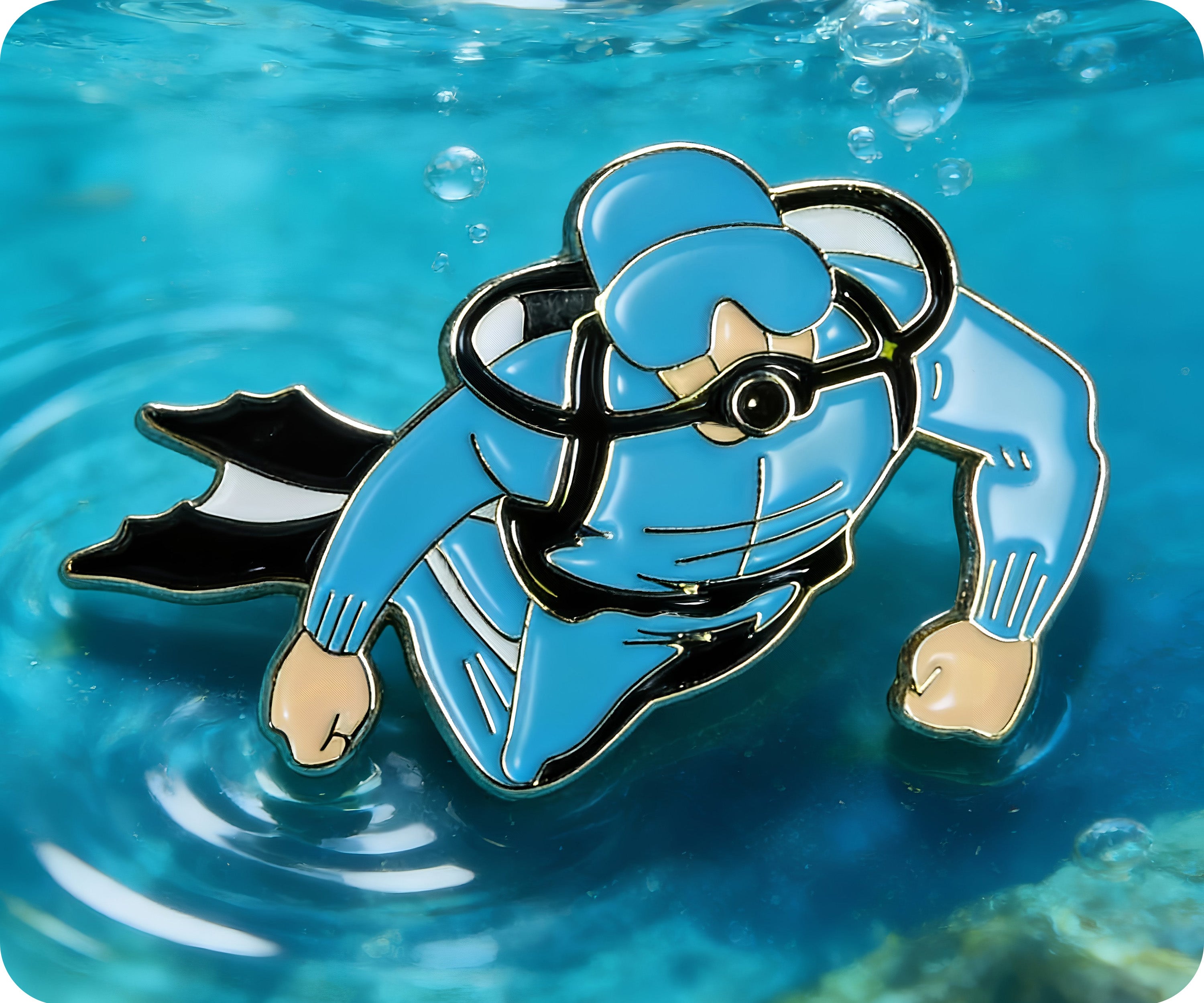 SCUBA Diver Pin Badge
