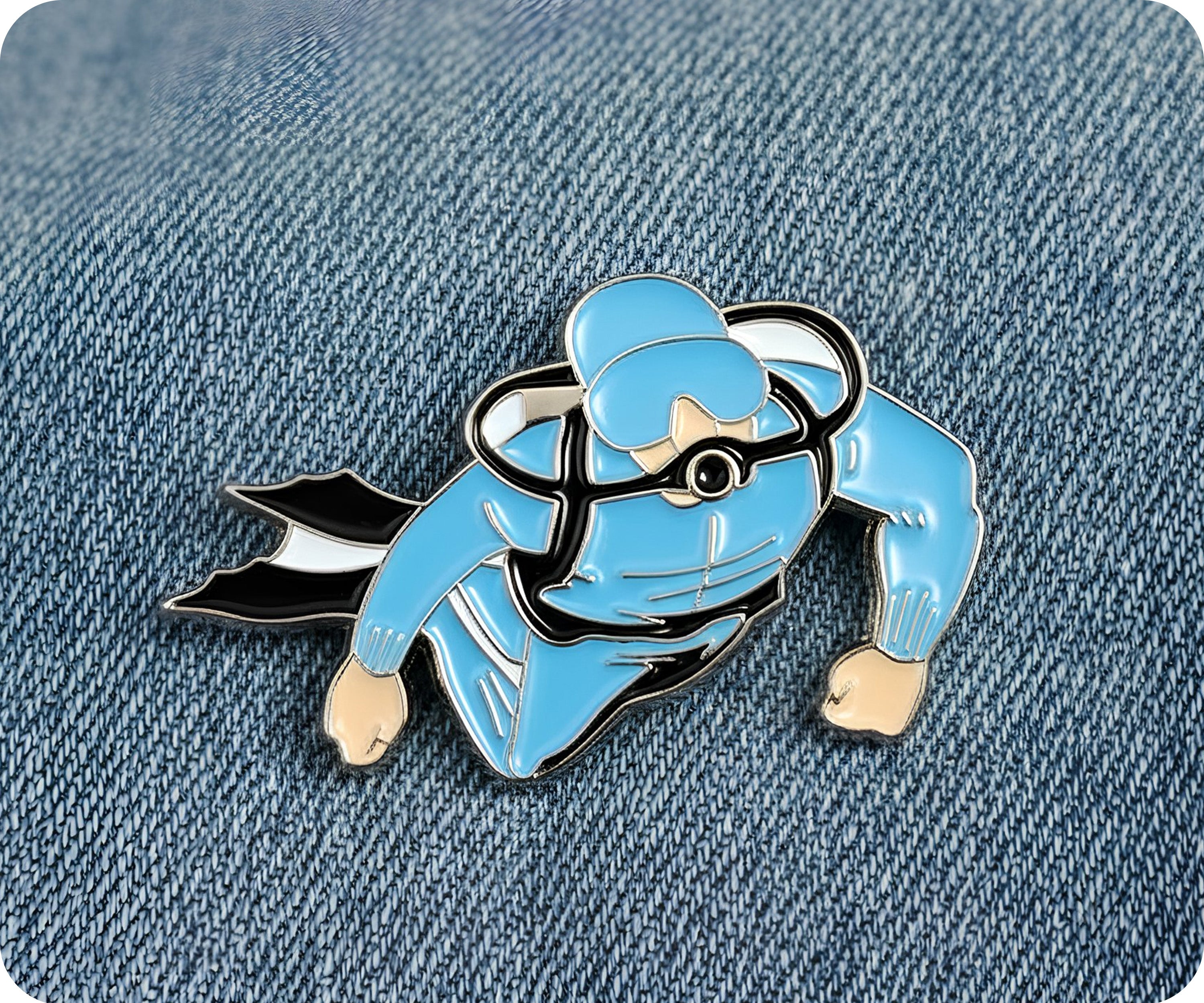 SCUBA Diver Pin Badge