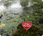 I'm Scum Love Heart Pin Badge
