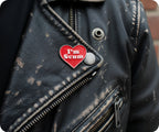 I'm Scum Love Heart Pin Badge