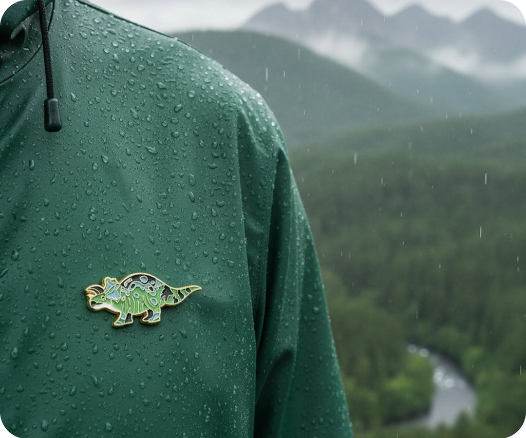 Stegosaurus Dinosaur Pin Badge