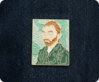 Vincent Van Gough Self Portrait Pin Badge