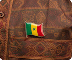 Senegal Flag Pin Badge