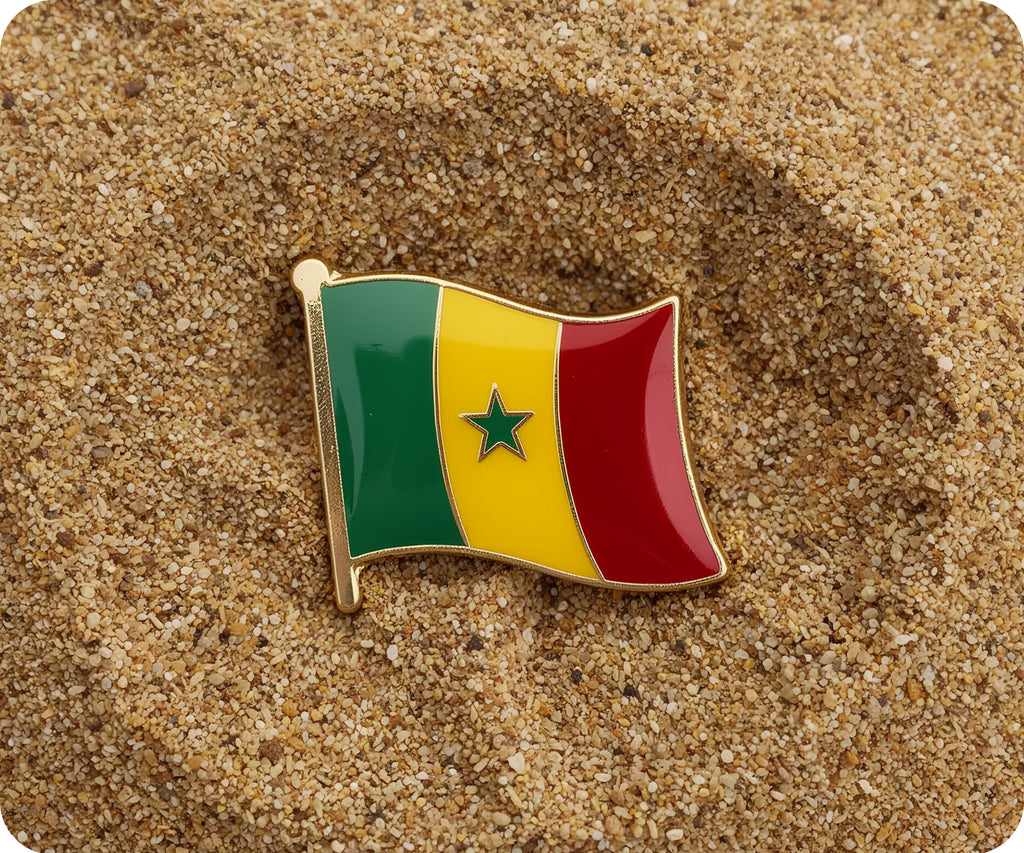Senegal Flag Pin Badge