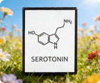 Serotonin Chemical Composition Science Pin Badge