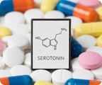 Serotonin Chemical Composition Science Pin Badge