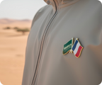 Saudi Arabia & France Friendship Pin Badge