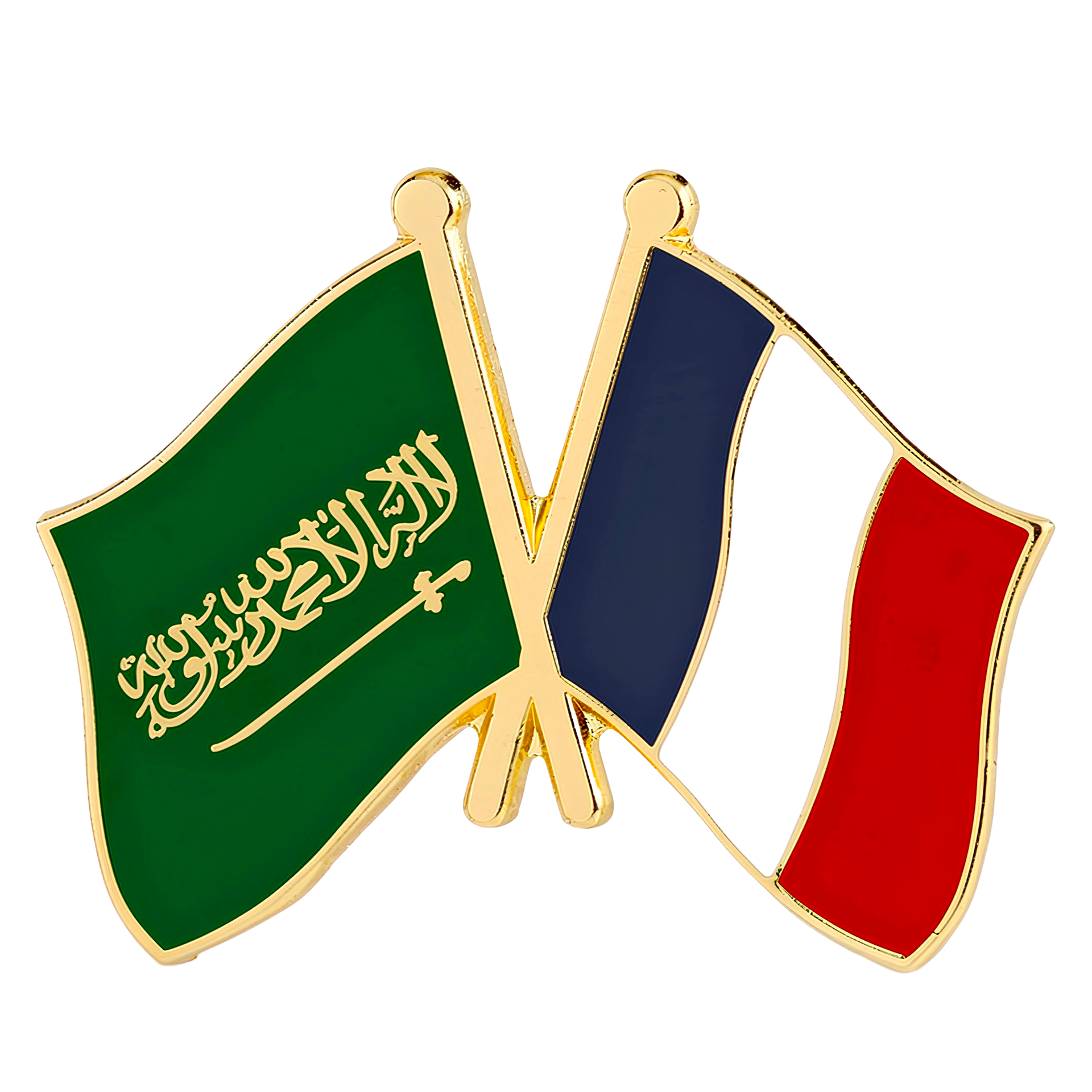 Pin de amistad entre Arabia Saudita y Francia Imagen principal del producto