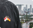 Singapore & Germany Friendship Pin Badge