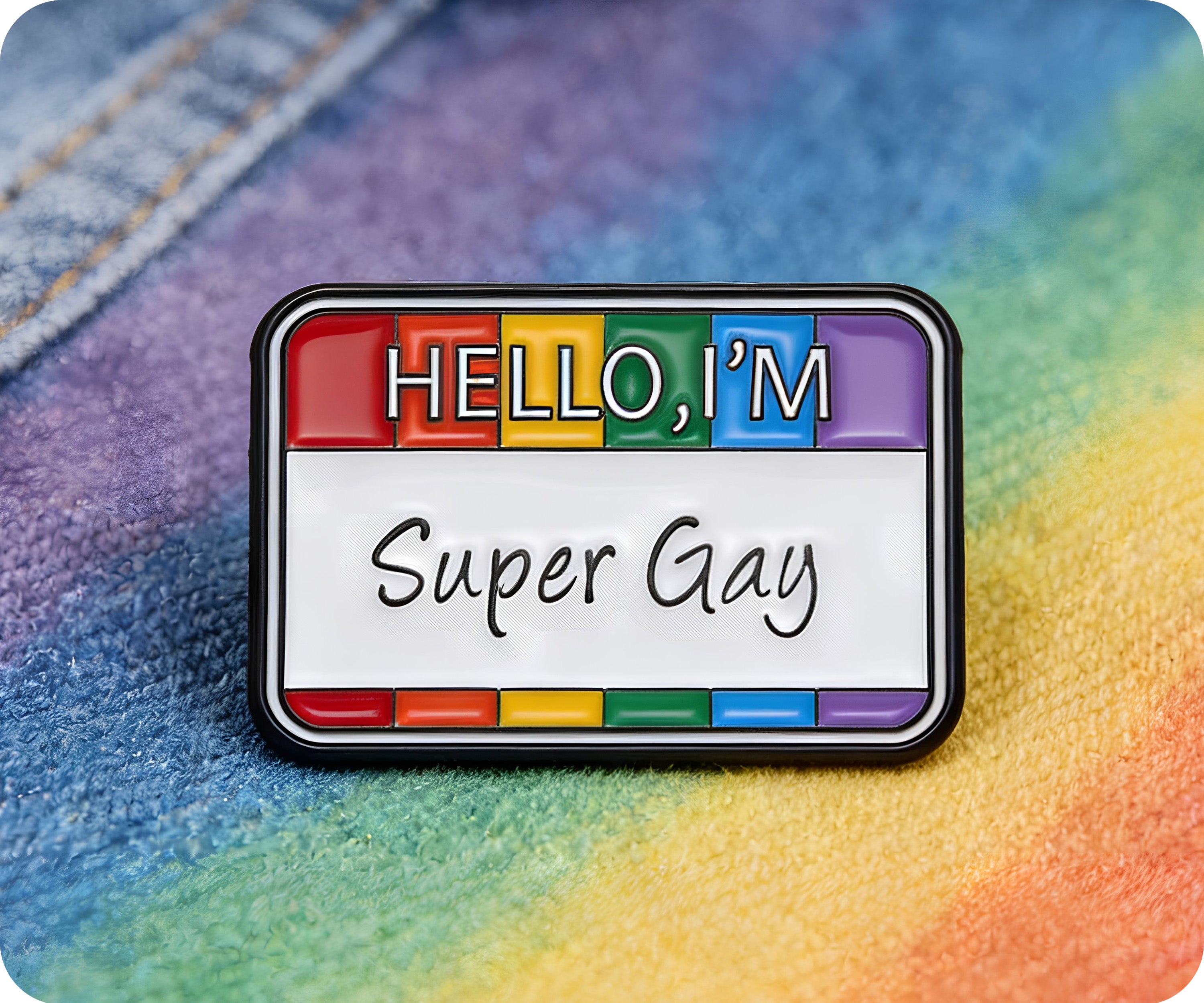 Hola, soy una chapa supergay Imagen secundaria del producto