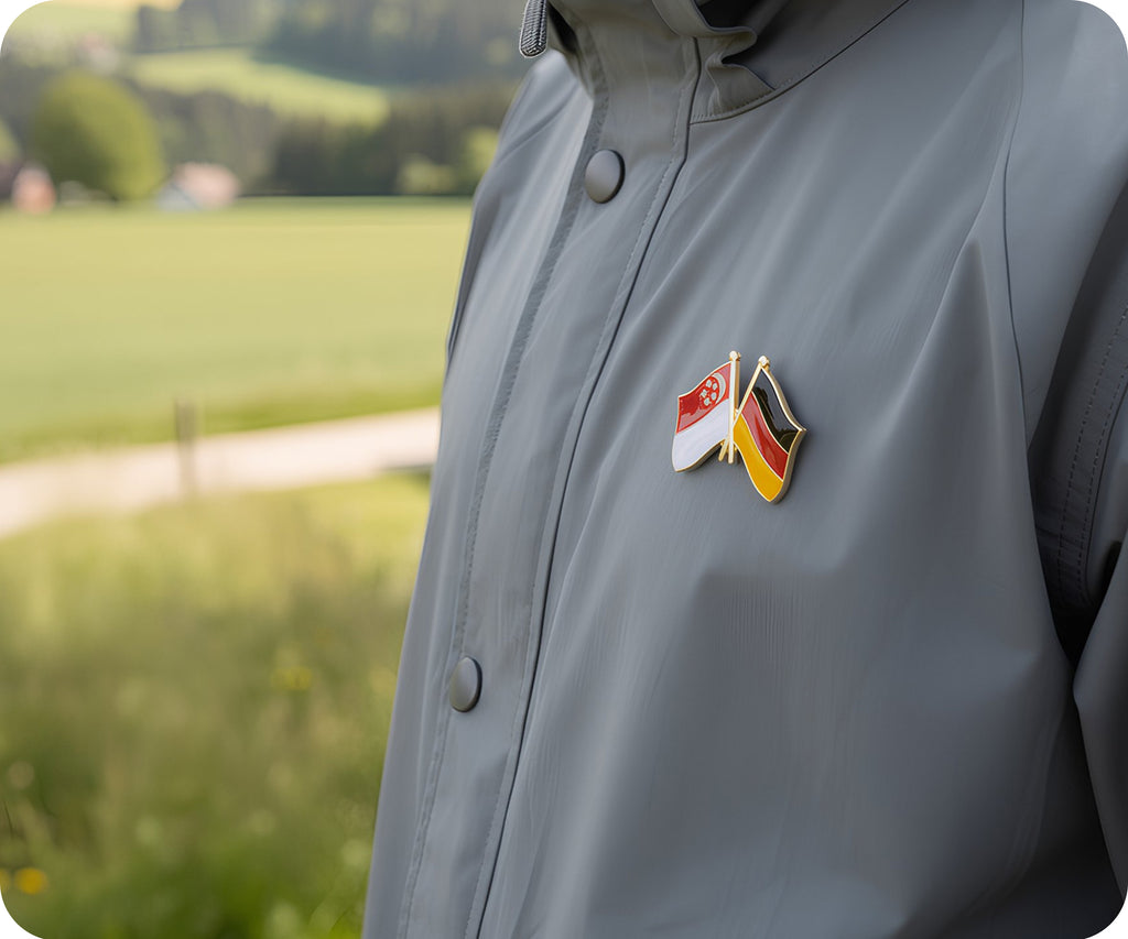 Singapore & Germany Friendship Pin Badge