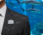 Look I Just Really Like Sharks Okay? Pin Badge