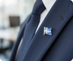 Shetland Flag Pin Badge
