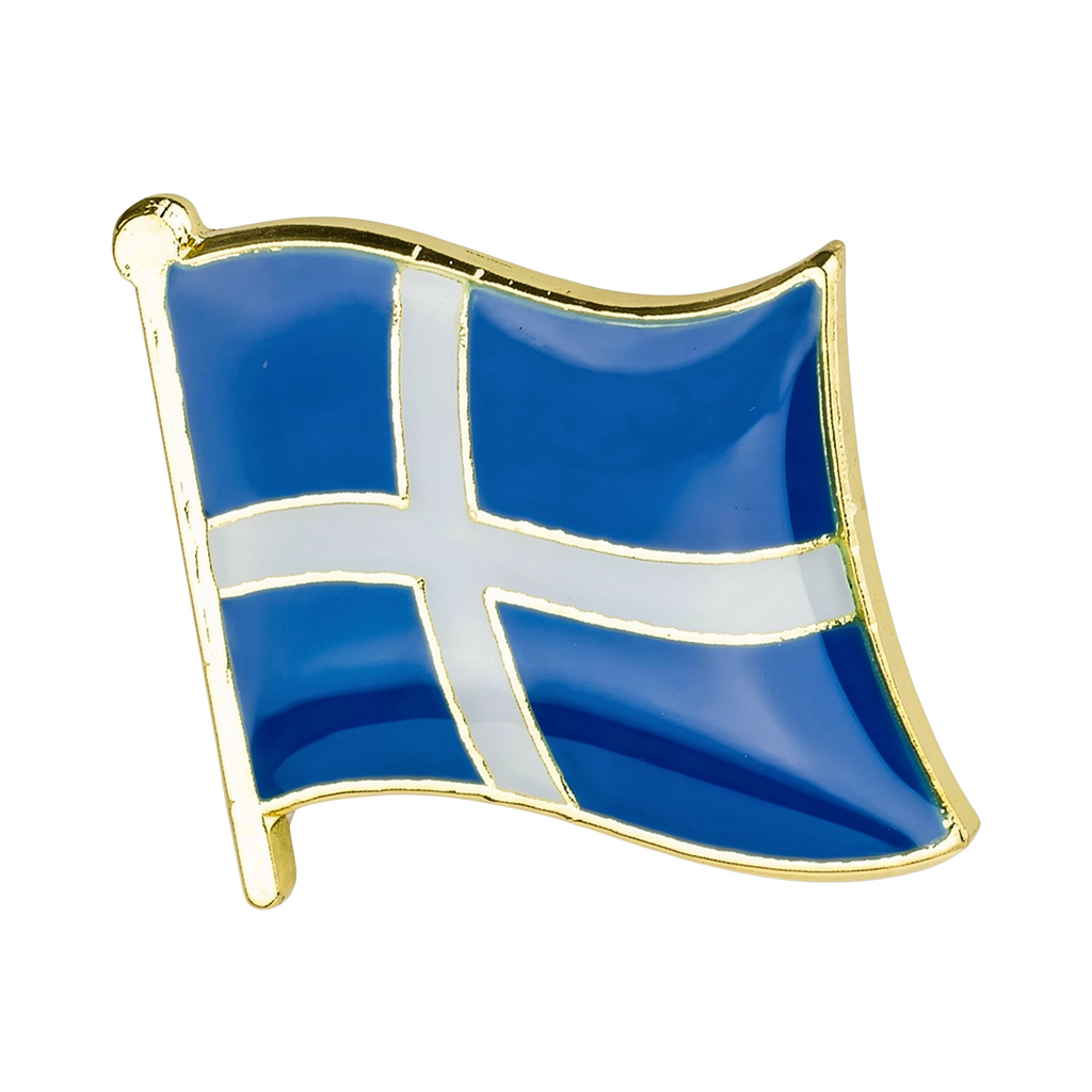 Shetland Flag Pin Badge