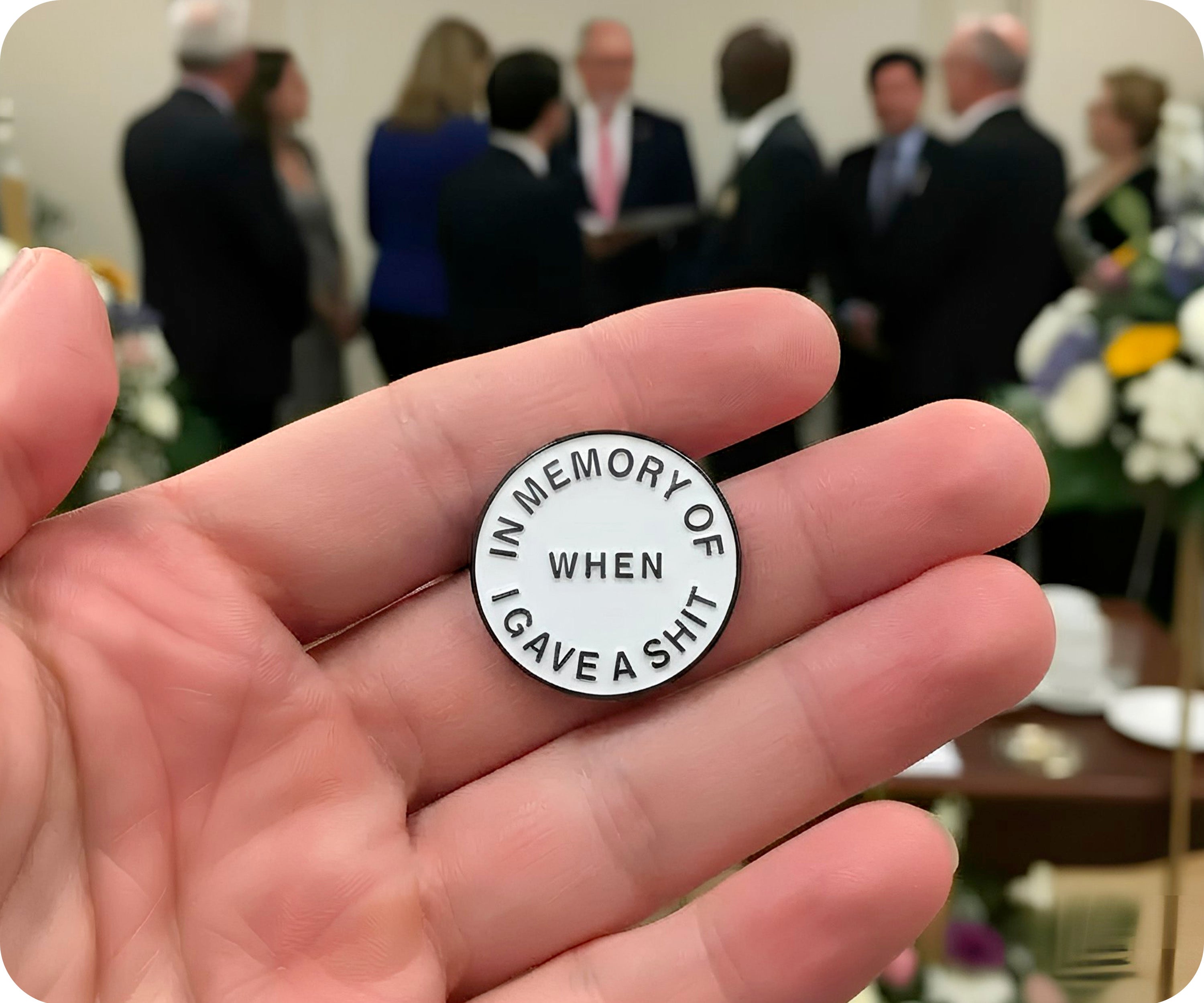 When I Gave A Shit Pin Badge