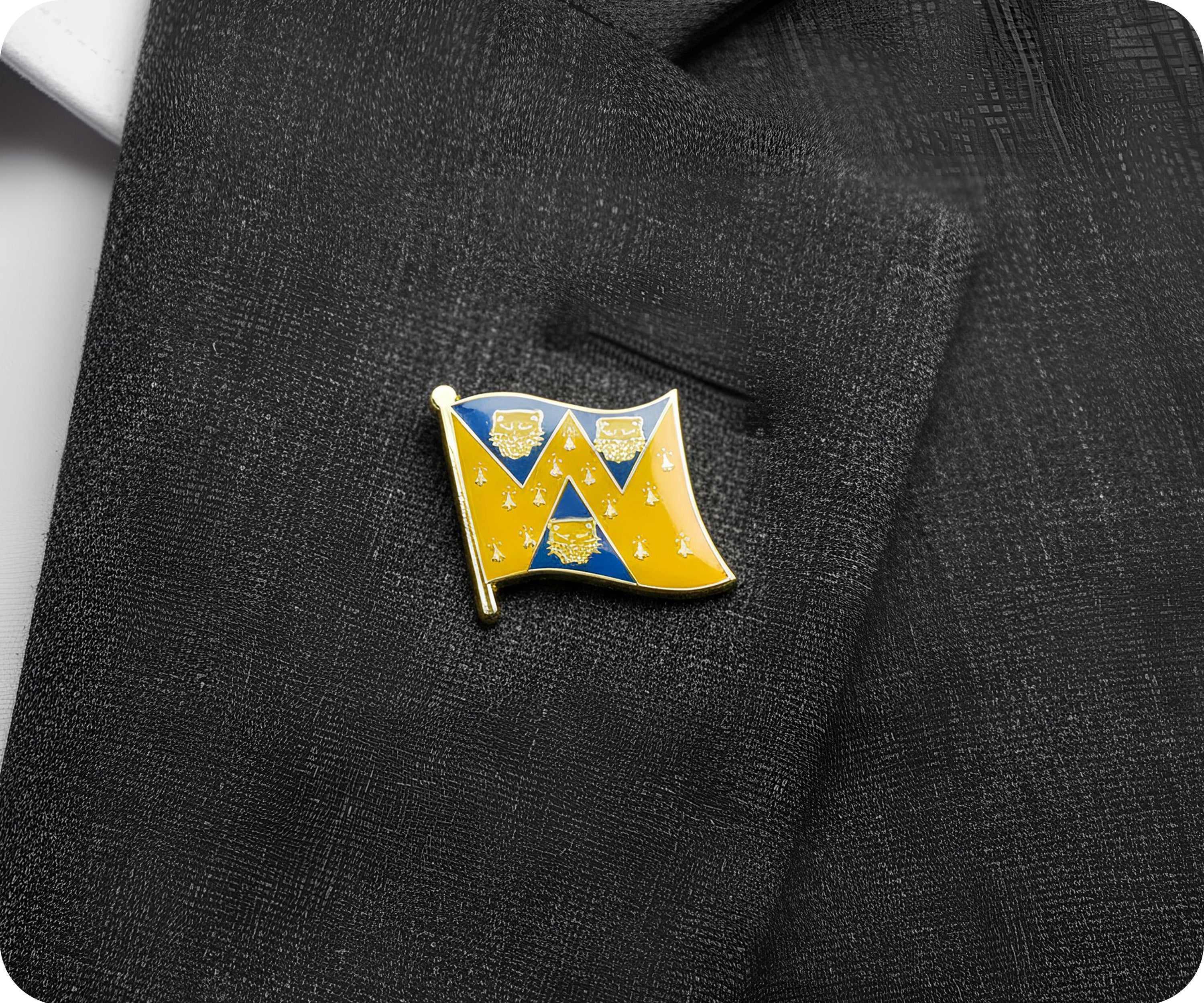 Shropshire County English Flag Pin Badge