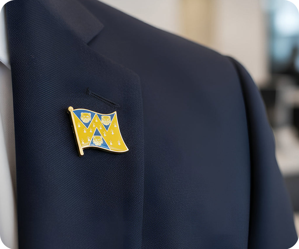 Shropshire County English Flag Pin Badge