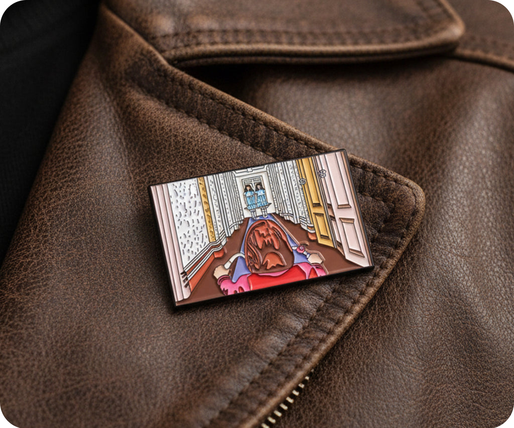Classic Horror Hallway Twins Scene Pin Badge