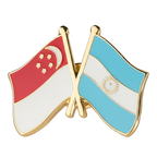 Singapore & Argentina Friendship Pin Badge