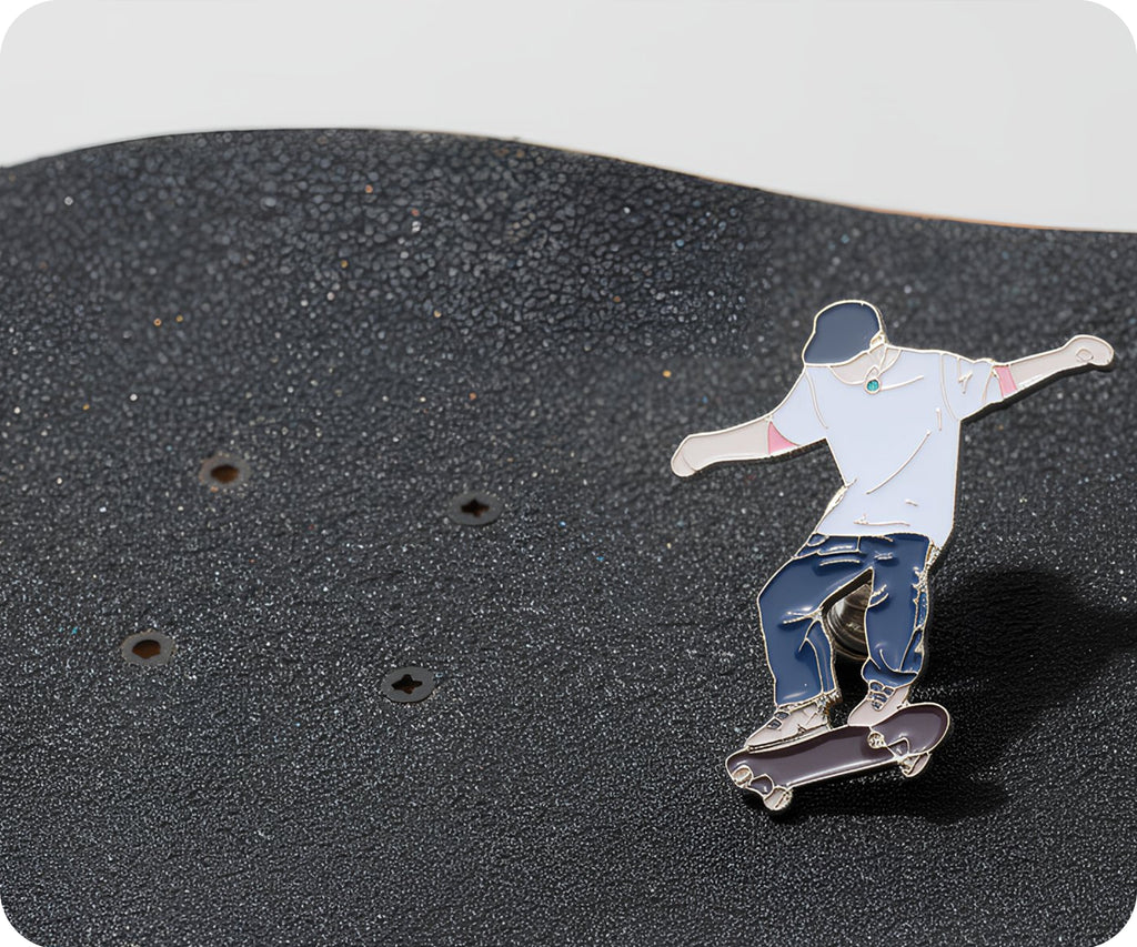 Skateboarder Pin Badge