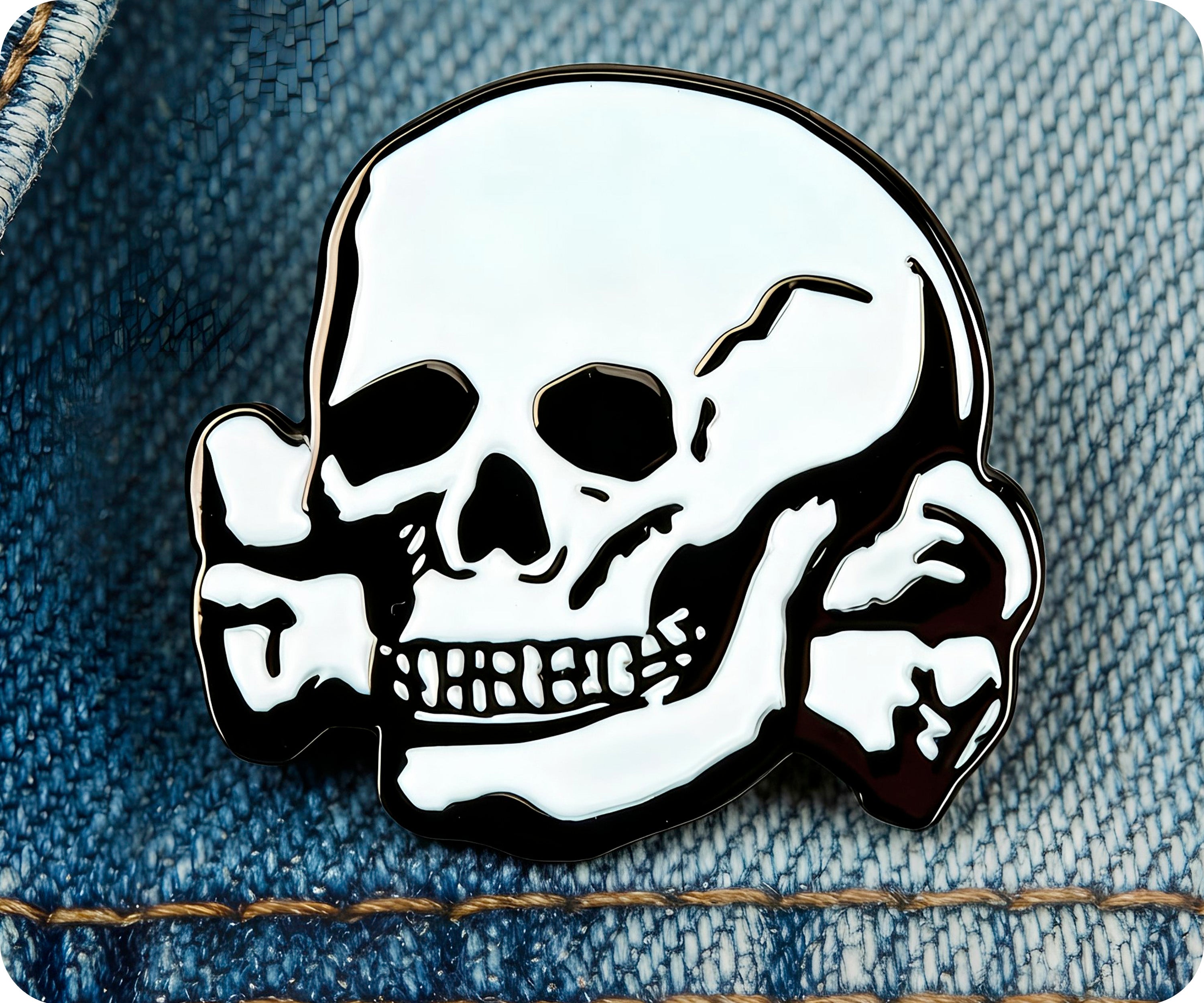 Skull & Cross Bones Pin Badge