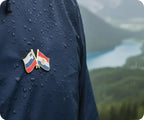 Slovenia & Croatia Friendship Pin Badge