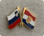 Slovenia & Croatia Friendship Pin Badge