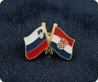 Slovenia & Croatia Friendship Pin Badge