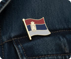 Serbia Flag Pin Badge