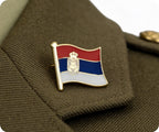 Serbia Flag Pin Badge