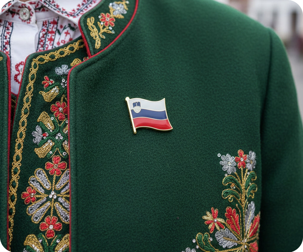 Slovenia Flag Pin Badge