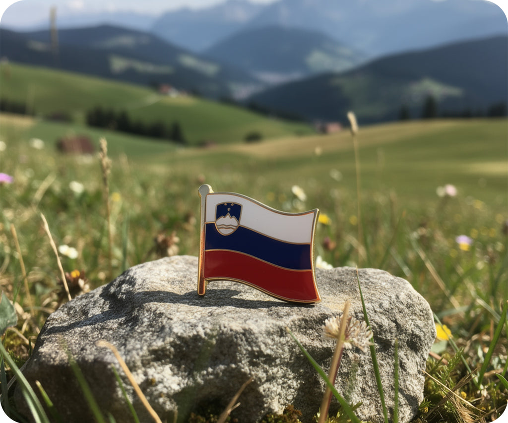 Slovenia Flag Pin Badge