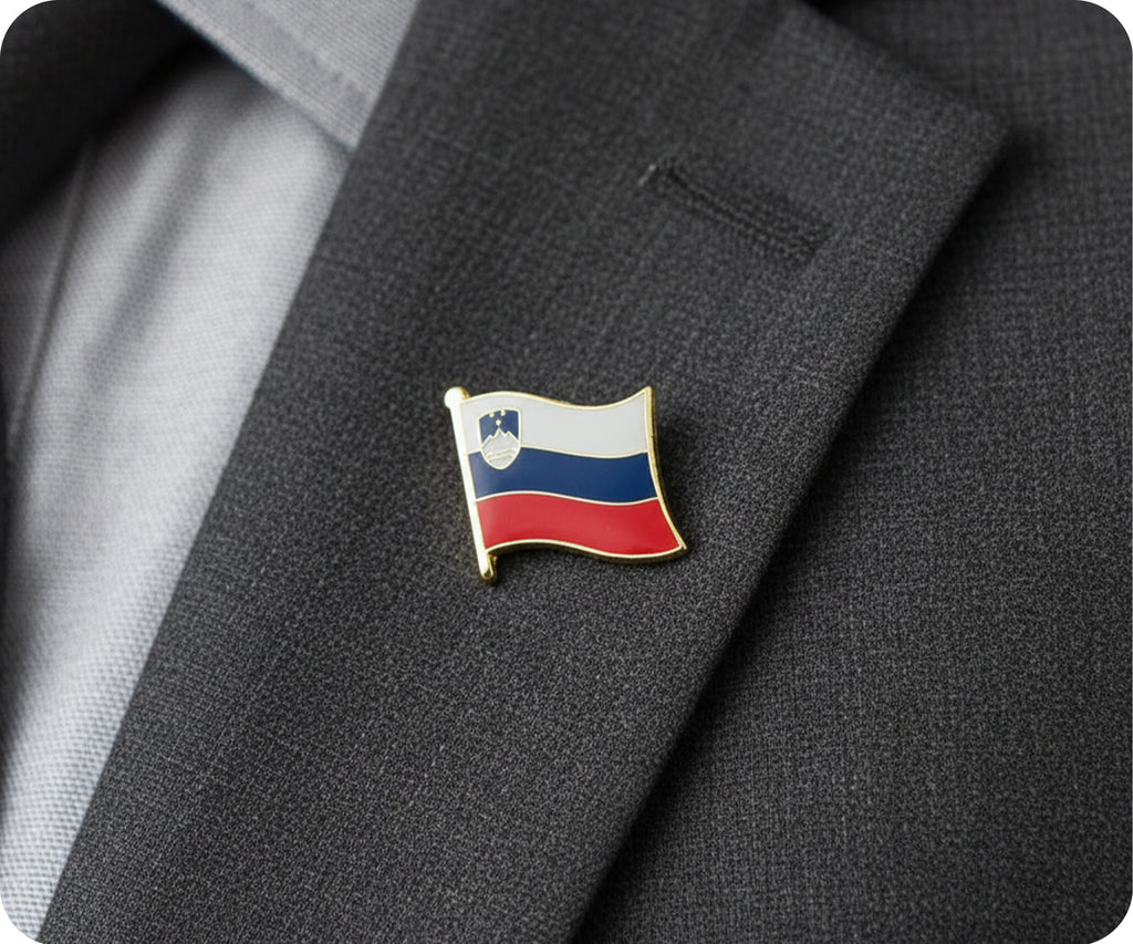 Slovenia Flag Pin Badge