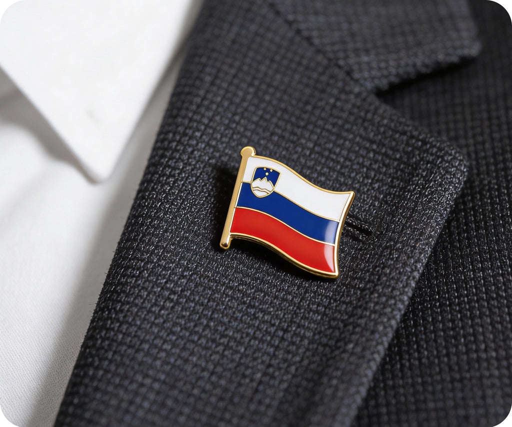 Slovenia Flag Pin Badge
