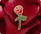 Rose Small Pin Badge