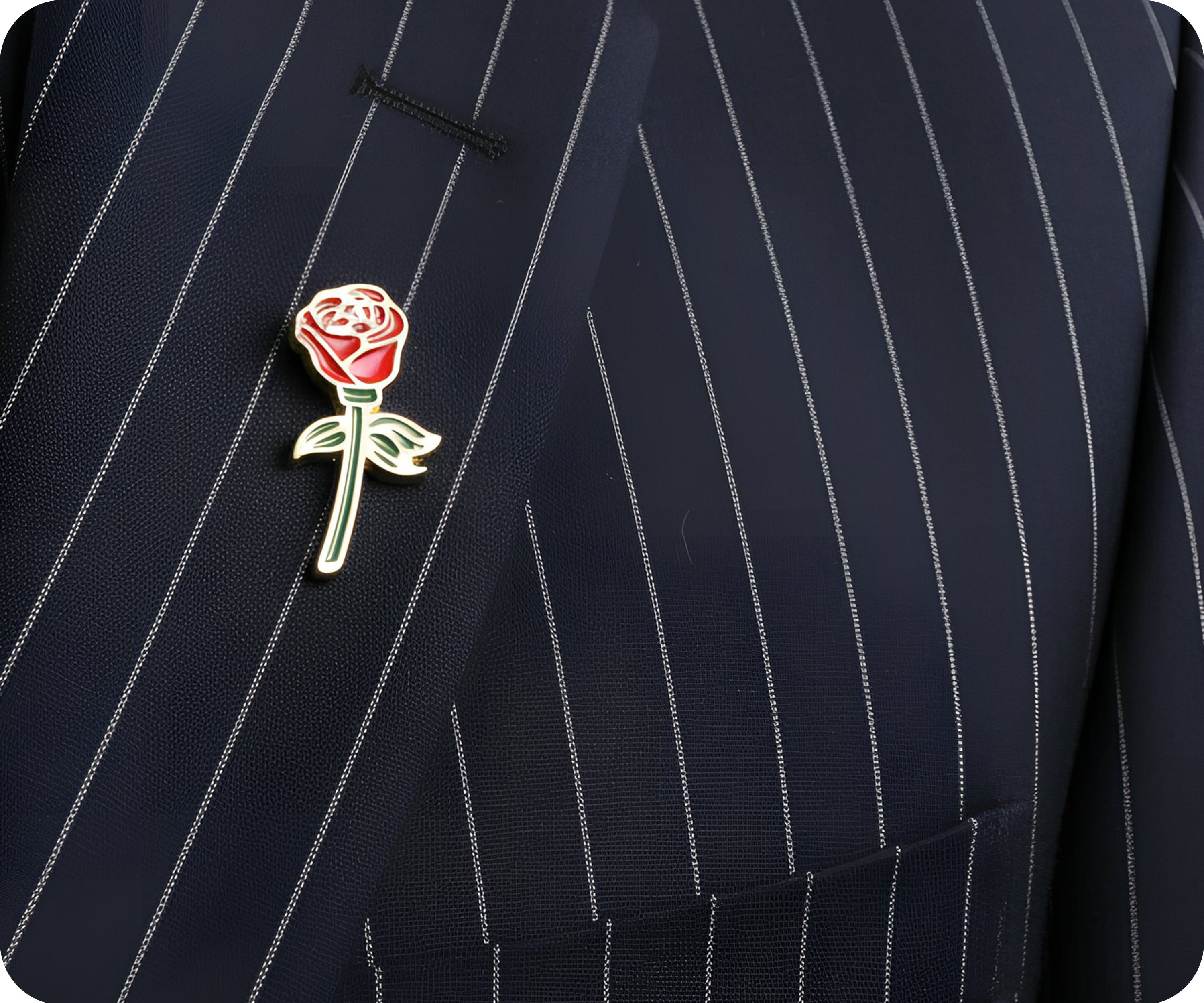 Rose Small Pin Badge
